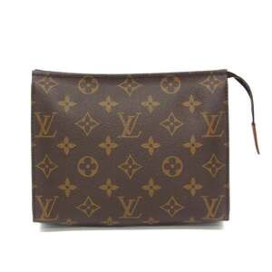 LOUIS VUITTON Authentic Brown Monogram Pochette Pouch